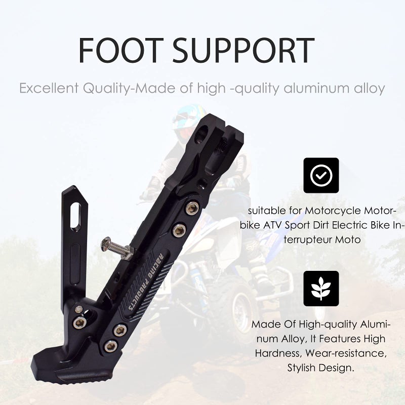 Feiteplus CNC Motorcycle Adjustable Side Parking Foot Support Aluminum alloy Motorbike Sides Kickstand For Scooter Electric Dit Pit Bike - Image 5